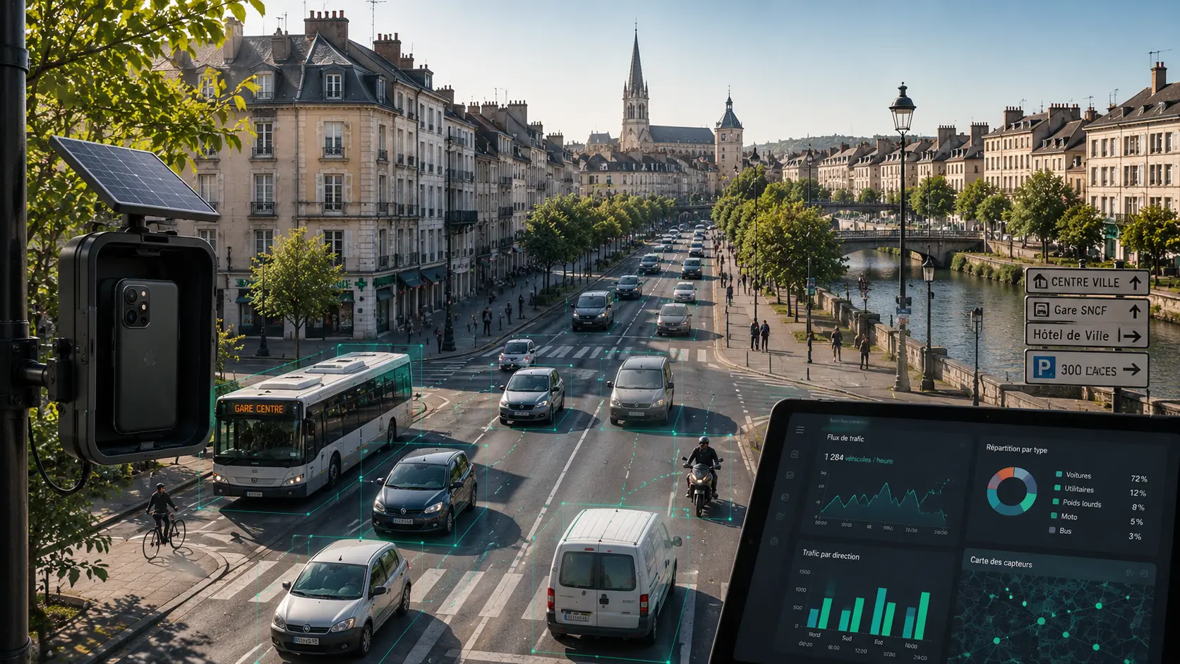 Dashboard UrbaFlux — détection de flux de trafic urbain par edge AI